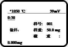 KDL-8H智能漢顯定硫儀工作畫面